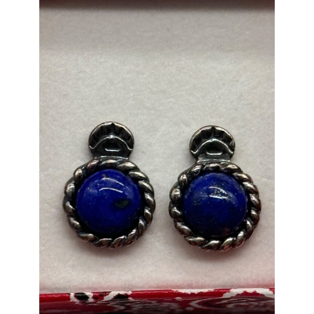Shube Dakota West Sterling Silver Lapis Earrings